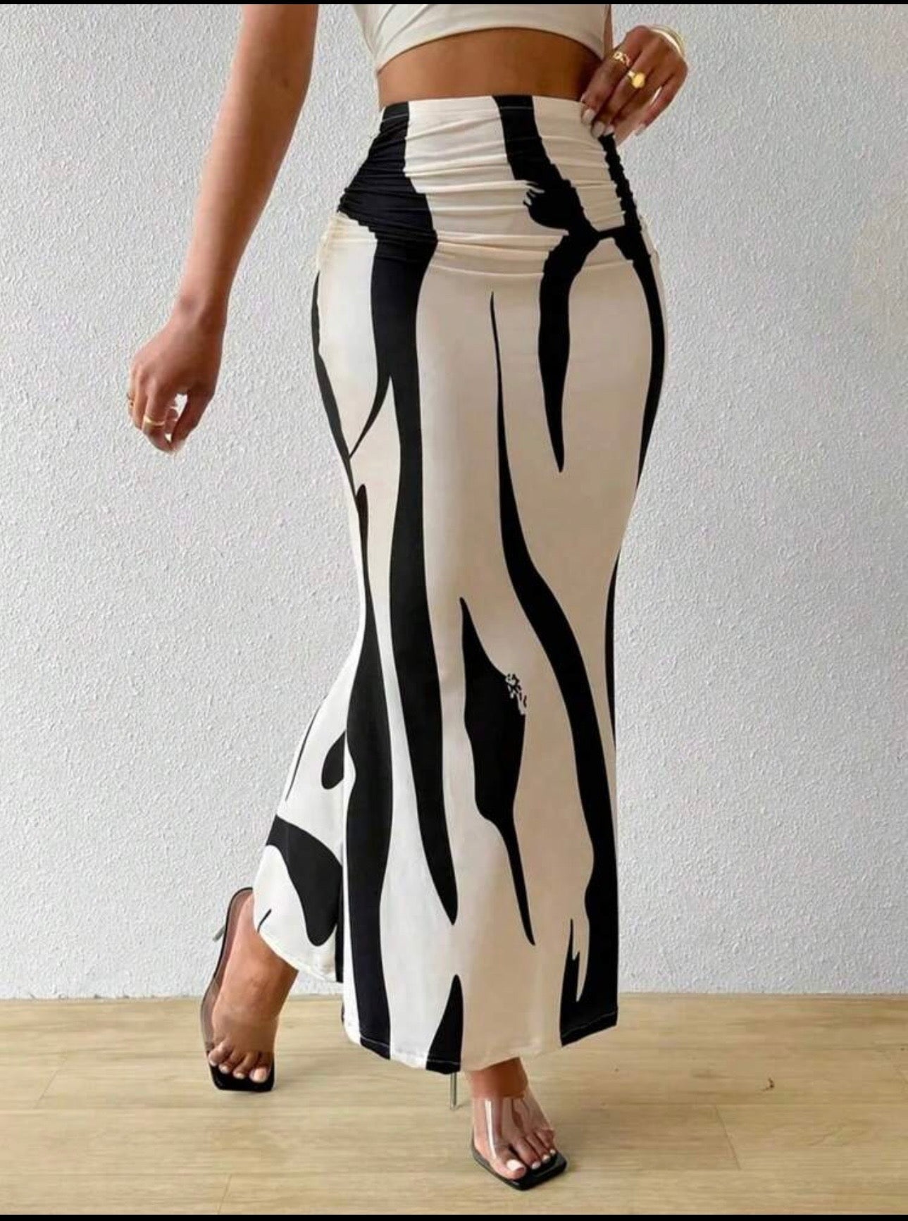 Women Fish Tail Hem Skirt Spring