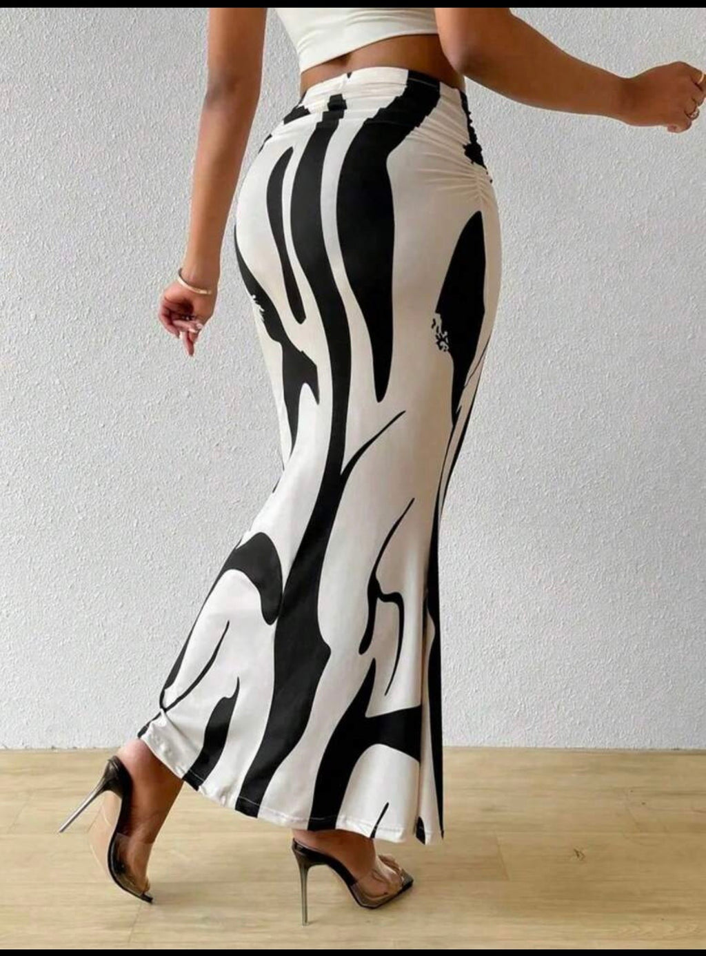 Women Fish Tail Hem Skirt Spring