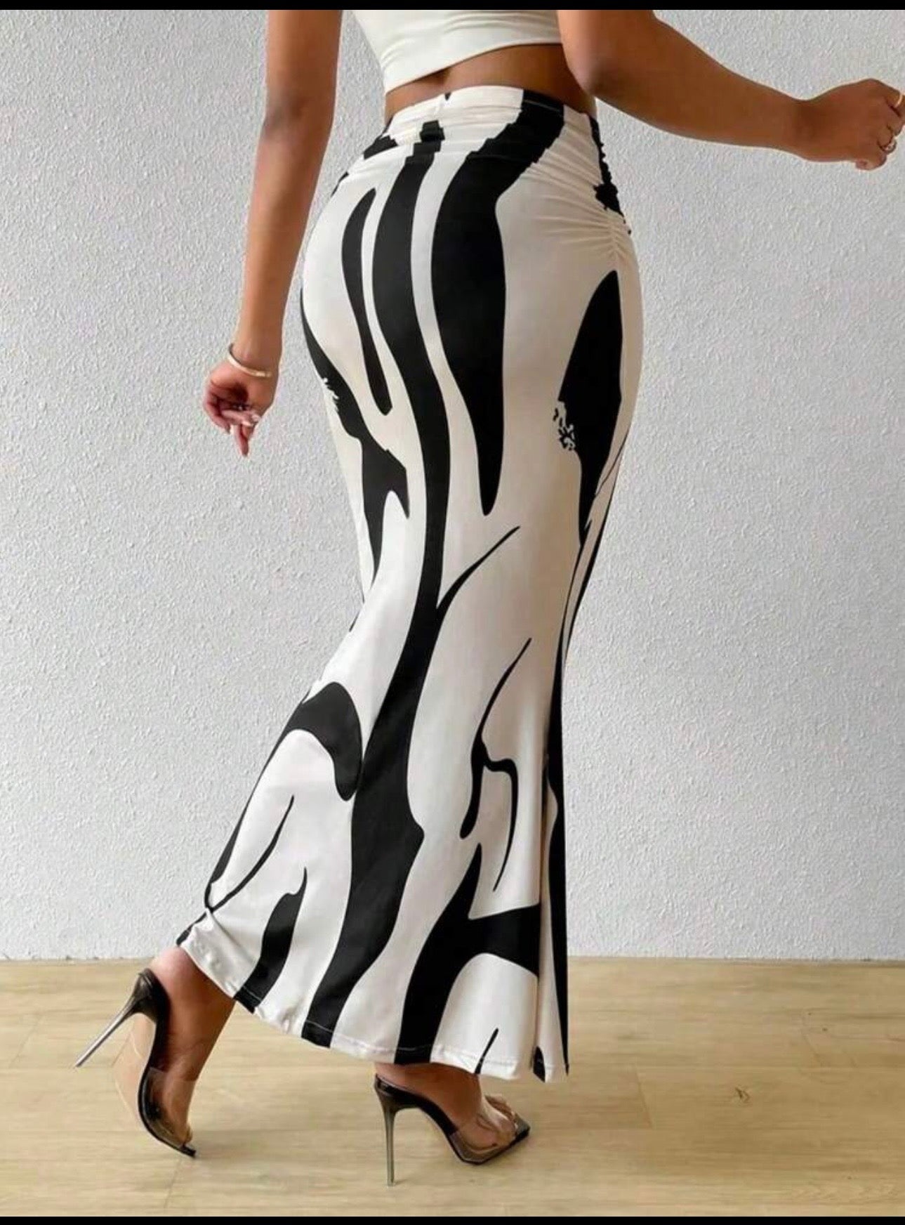Women Fish Tail Hem Skirt Spring