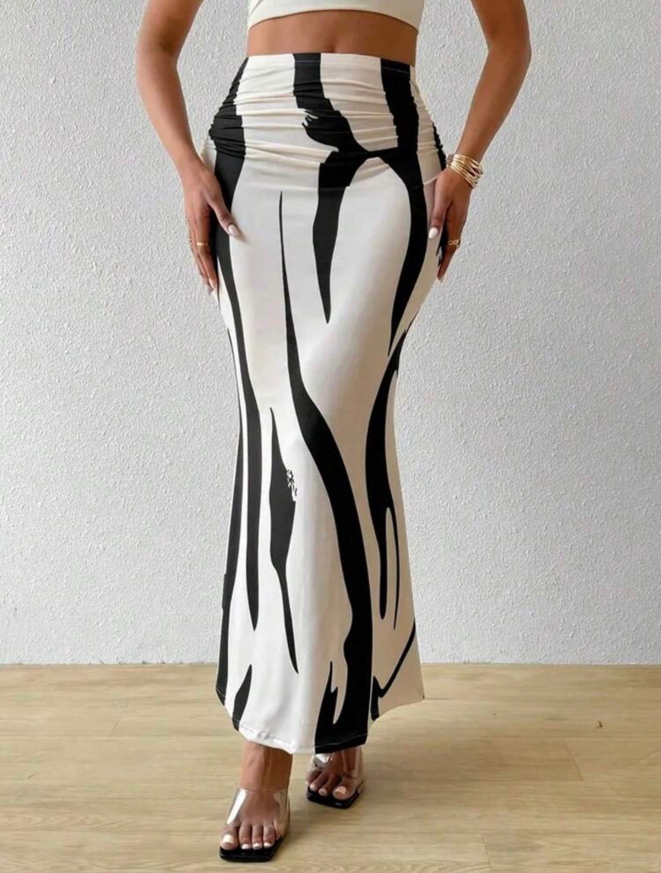 Women Fish Tail Hem Skirt Spring